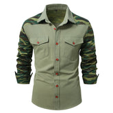 New Men's Army Outdoor Camouflage Long Sleeve Shirt